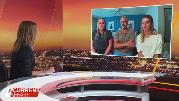 A Current Affair host Ally Langdon spoke to Rachel, Justin and Josie Ressler.