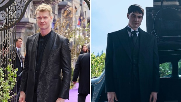 LONDON, ENGLAND - JULY 30: Joonas Suotamo attends the Global Premiere of "Wednesday" Season 2, Part 1 at Central Hall Westminster on July 30, 2025 in London, England. (Photo by Aimee Rose McGhee/Dave Benett/WireImage) plus Lurch in Netflix series Wednesday