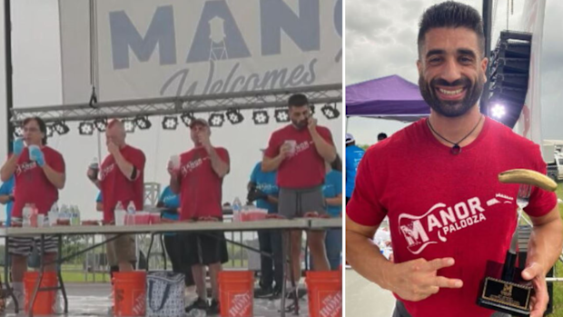 James Webb sausage eating competition Kansas