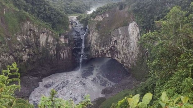 The San Rafael Waterfall taken on February 2, 2020