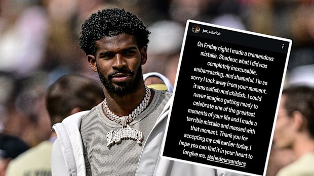 Jax Ulbrich issued an apology to Shedeur Sanders for a prank call during the NFL draft.