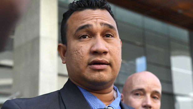 Phillip Pama outside court today. (AAP)