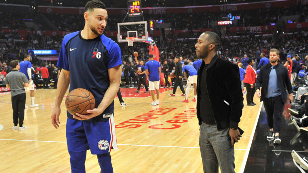 Ben Simmons chats his agent Rich Paul 