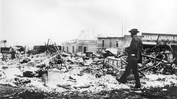 The riot saw a thriving black township destroyed by white rioters.
