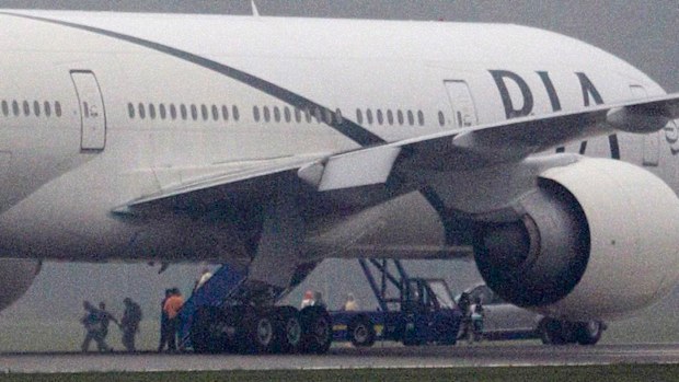The incident caused heavy delays. 