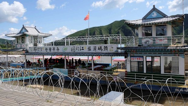 The Tumen River separates North Korea from China and Russia.