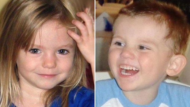 Hobart man Sonny Day wrote stories with fictitious references to missing children Madeleine McCann (left) and William Tyrrell (right). 