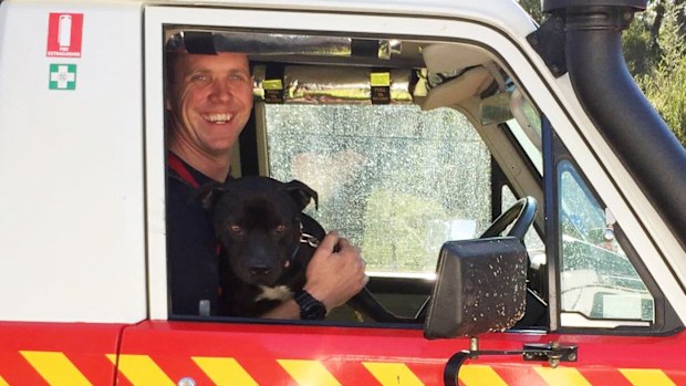 Firefighter Robert Boost was injured by a falling tree in February 2016.