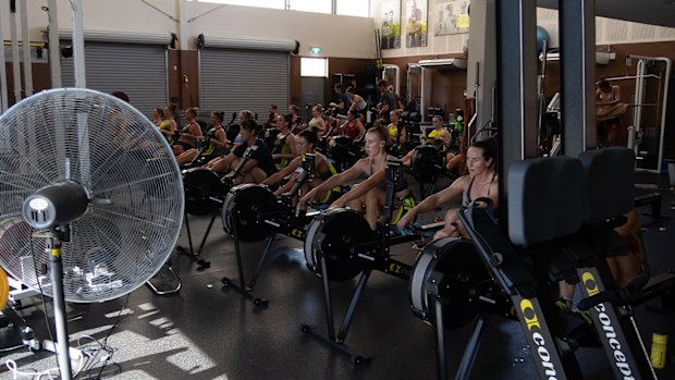 Hammering away on the notorious "ergs".