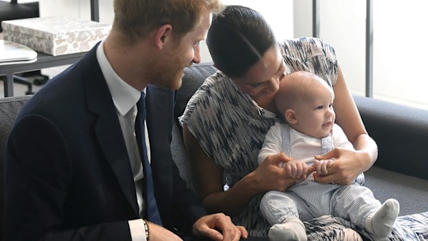 Archie takes on his first ever royal engagement in H&M overalls | Nine ...