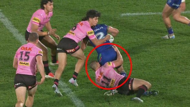Scott Sorensen, Dallin Watene-Zelezniak'a yaptığı hip-drop tackle nedeniyle rapora alındı.