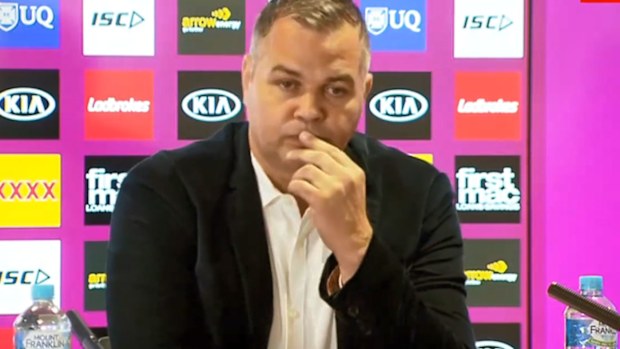 Anthony Seibold speaks after stepping away as Broncos coach