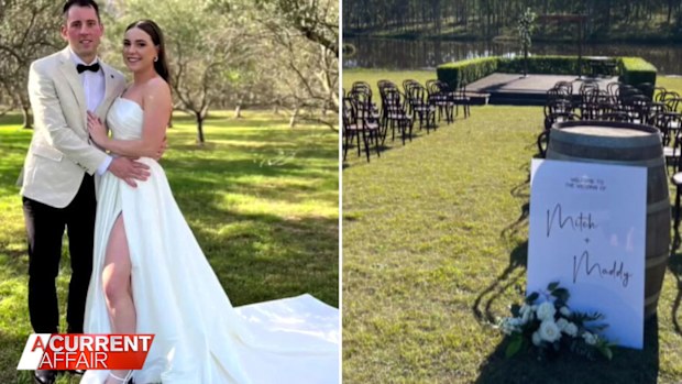Mitch Gaffney and Maddy got married in the Hunter Valley.