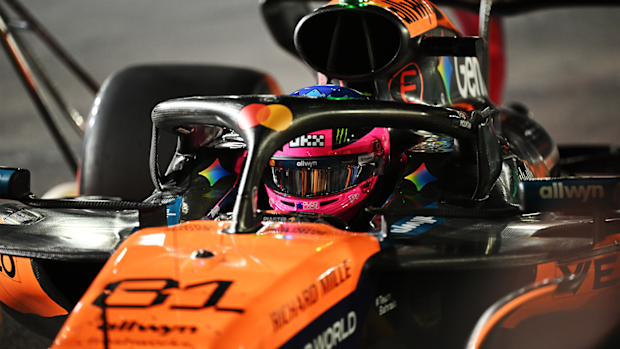 Oscar Piastri antes del Gran Premio de Las Vegas.