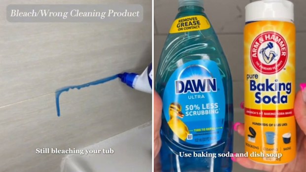 Cleaning expert Jacqueline Stein warns bleach doesn't clean bathtubs properly and shows what to use instead.