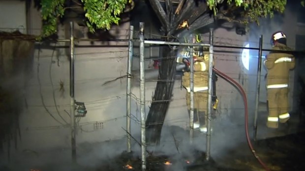 The fire is being treated as suspicious 