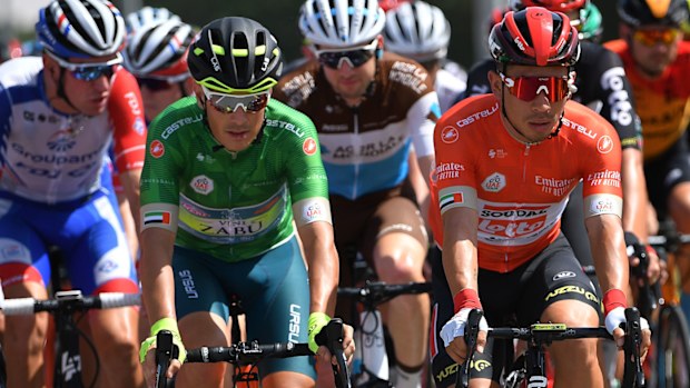 Riders compete in the UAE Tour