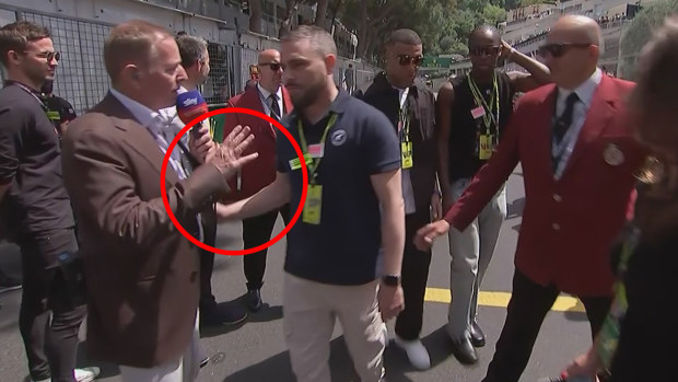 Martin Brundle brutally shut down a bodyguard of Kylian Mbappe on the grid ahead of the Monaco Grand Prix.