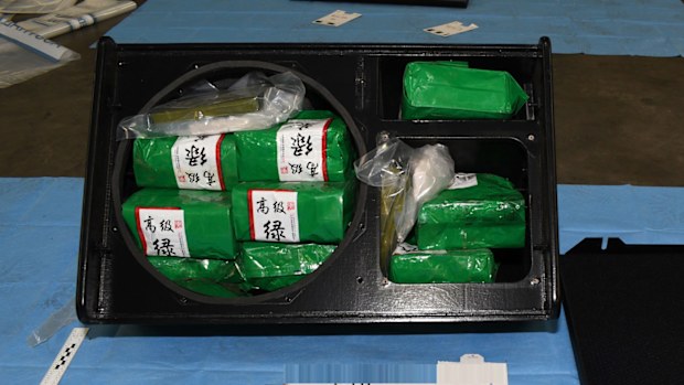 The tea package designs reflect the source and purity of methamphetamine; green is most desired by criminal groups.