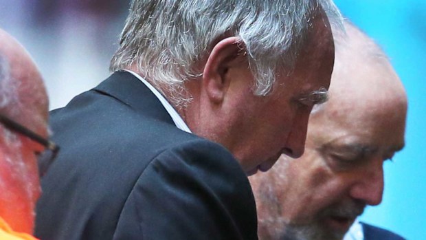 Ian Jamieson being led into court this morning. (AAP)