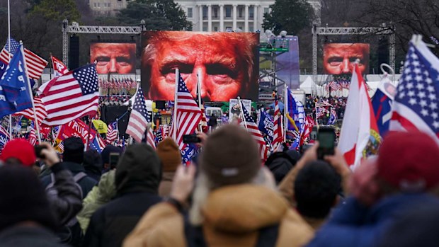 The Secret Service considered how to get Donald Trump to the Capitol after it whipped a rally of supporters into a frenzy that led to a riot.