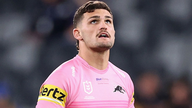 Penrith Panthers star Nathan Cleary was sent off from the field for a dangerous tackle