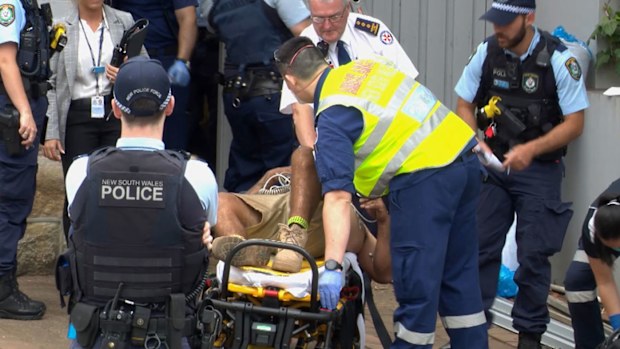 He suffered torso injuries and has been taken to hospital. Bellevue Hill