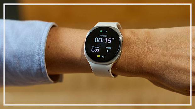The Galaxy Watch8 in fitness mode.