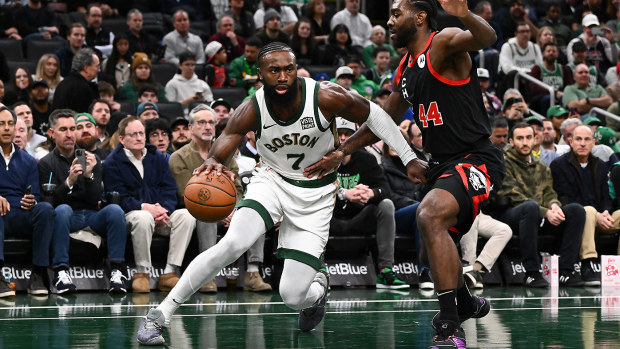 Jaylen Brown top scored for the Celtics in their win over the Bulls