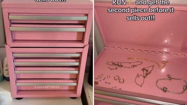 Tool Pro tool chest, four and two drawer in pink from Super Cheap Auto