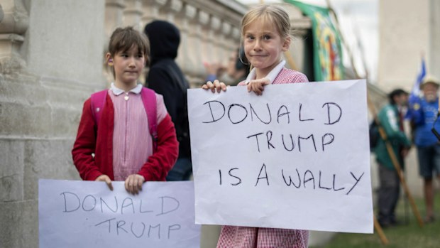 Some young Londoners share their thoughts on the US President.