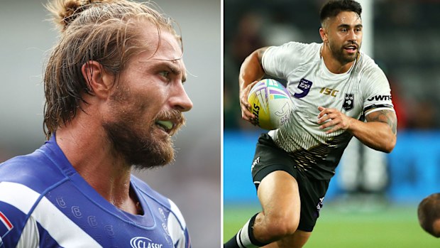 Kieran Foran and Shaun Johnson