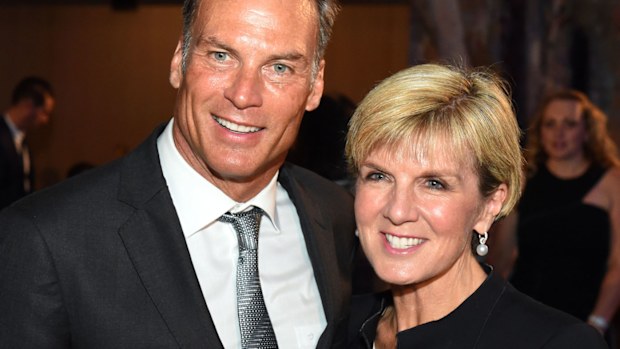 David Panton and Julie Bishop earlier this year. (AAP)