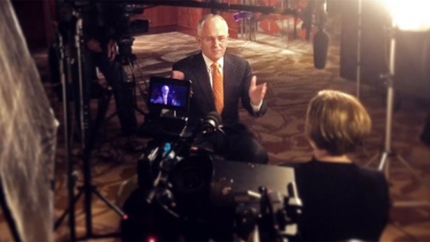 Malcolm Turnbull chats to Four Corners host Sarah Ferguson.