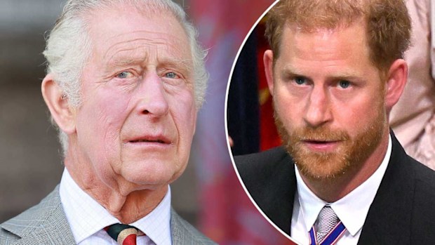 King Charles and Prince Harry.