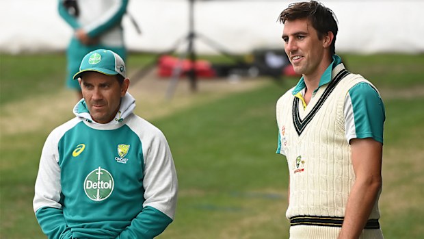 Justin Langer and Pat Cummins