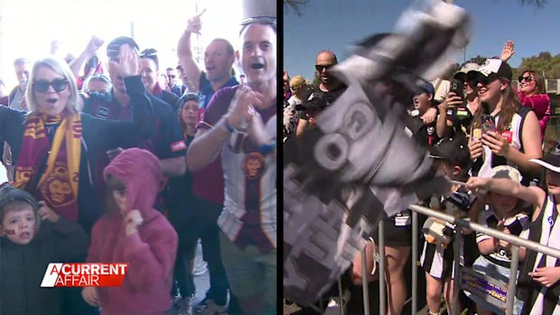 AFL fans ahead of the grand final.