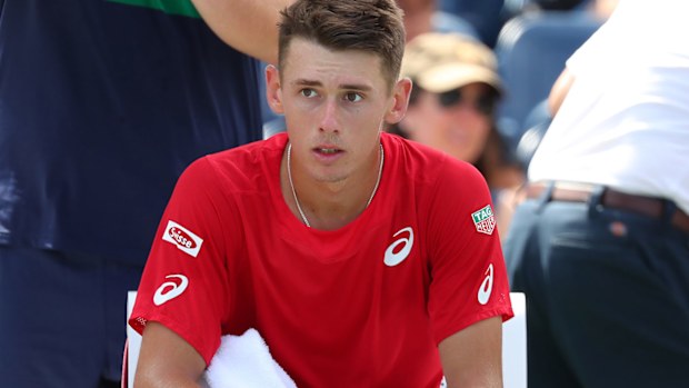 Alex de Minaur lost at the US Open.