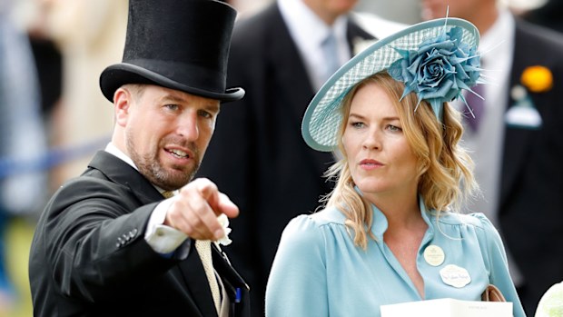 Peter Phillips and Autumn Phillips attend day five of Royal Ascot at Ascot Racecourse on June 22, 2019