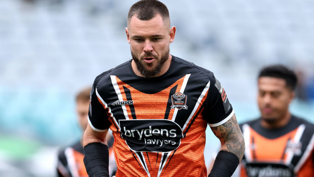 Wests Tigers enforcer David Klemmer.