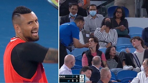 Nick Kyrgios urges security to get rid of the noisy fans