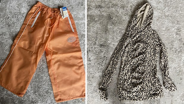 Sydney resident Tash was left baffled after she received these clothes she did not order in the mail.