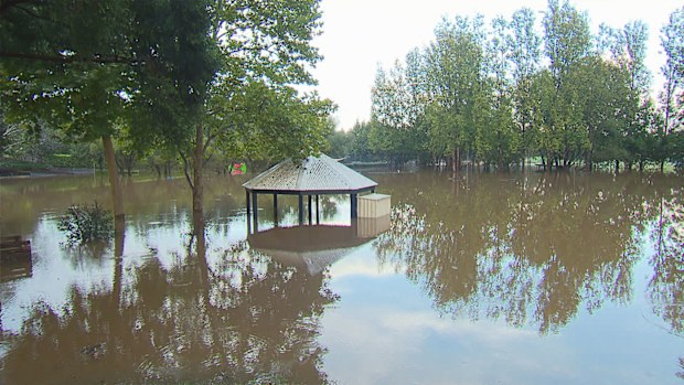 Popular wedding venue in Windsor remains submerged by floodwaters.