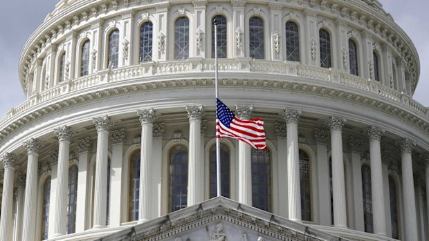 The flag is flown at half-mast at the Capitol to remember Elijah Cummings.