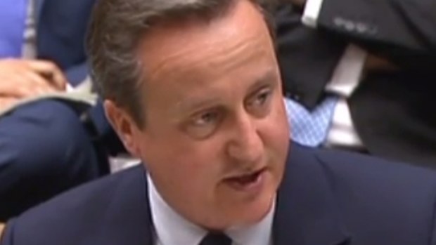 David Cameron addresses Parliament. (AFP)