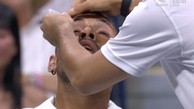 Lights wreak havoc for Kyrgios