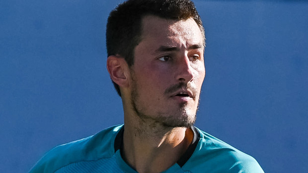 Bernard Tomic is two wins away from a 2021 Australian Open berth. (Getty)