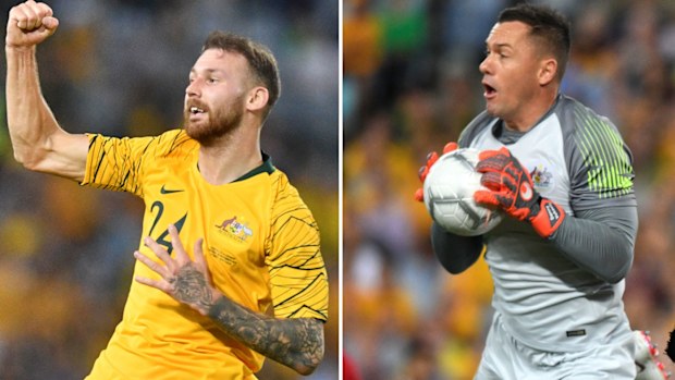Martin Boyle and Danny Vukovic