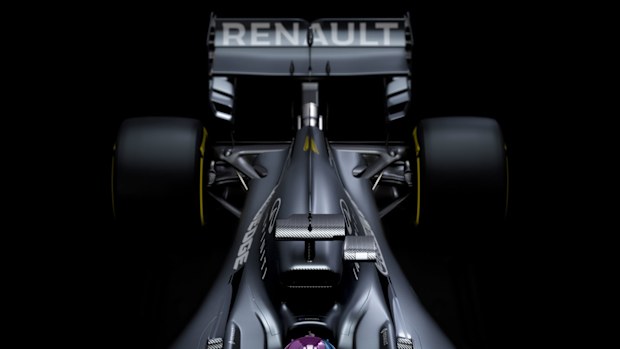 Renault released this image of the rear of Daniel Ricciardo's 2020 car.