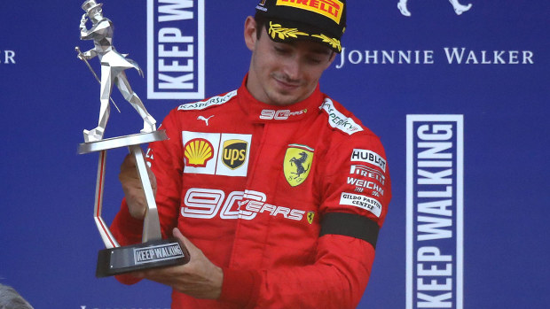 Charles Leclerc claimed the first win of his F1 career in Belgium.